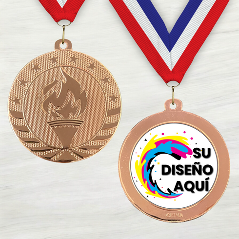 Medalla de Metal de Victoria de 2" con cinta MDL500